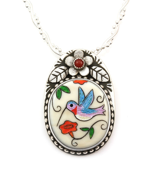 Hummingbird Pendant-Jewelry-Michelle Tapia-Sorrel Sky Gallery