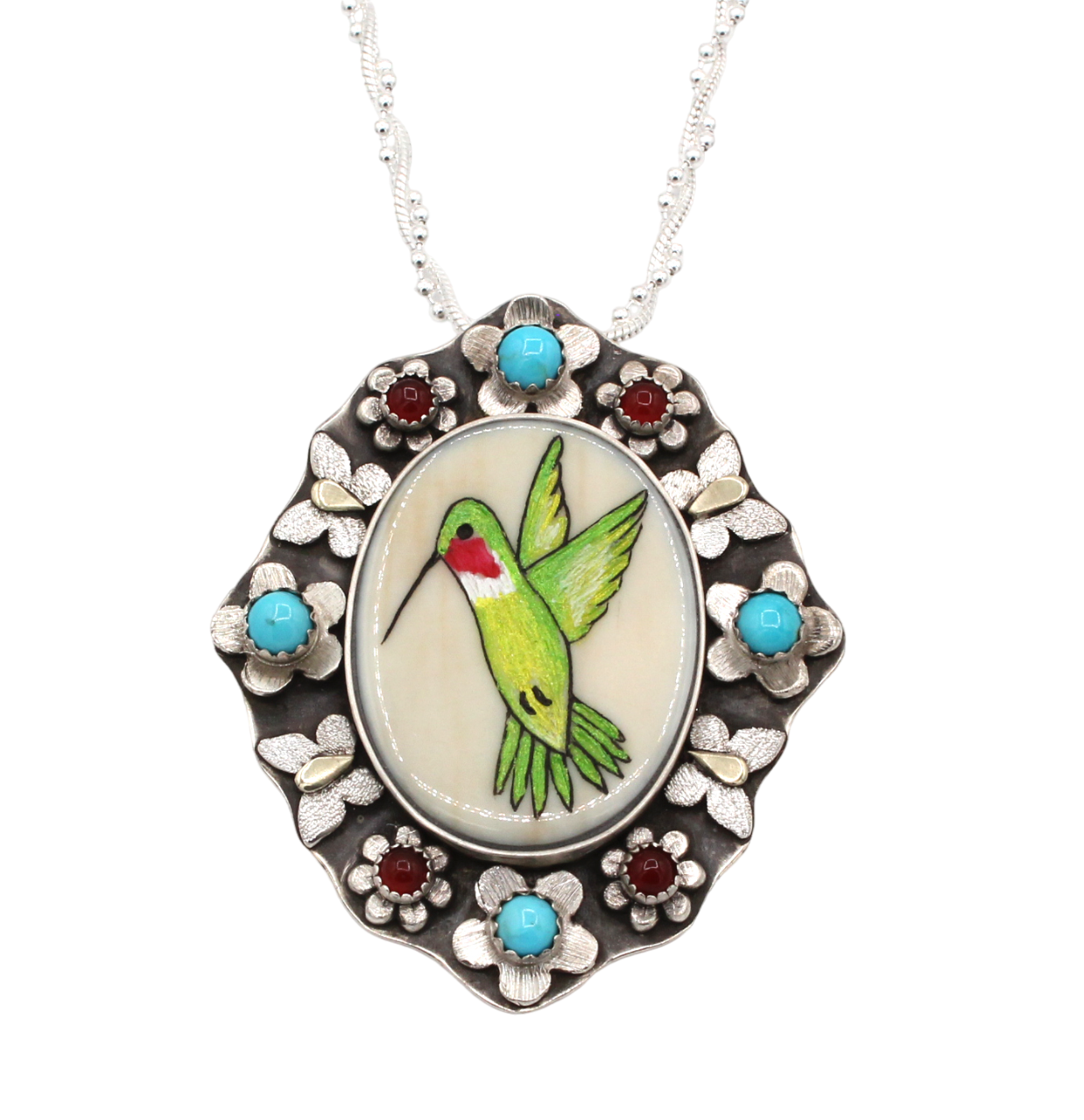 Hummingbird Pendant-Jewelry-Michelle Tapia-Sorrel Sky Gallery