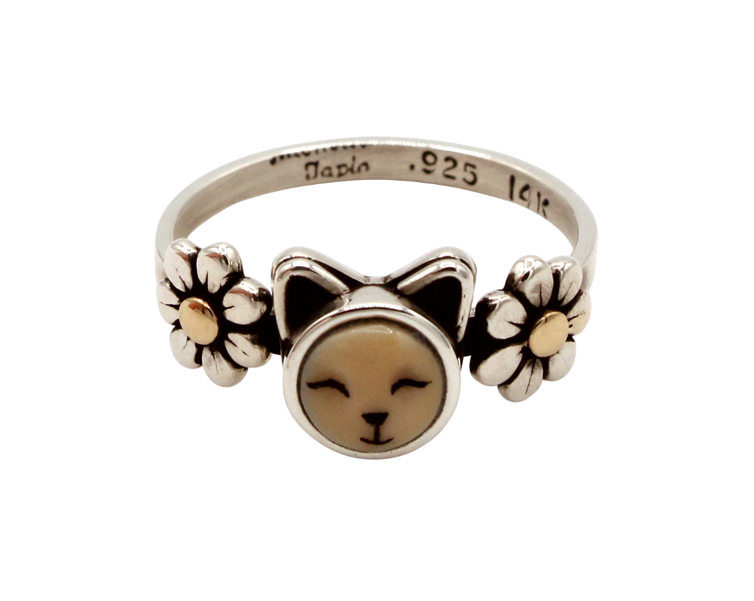 Kitten in Flowers Ring-Jewelry-Michelle Tapia-Sorrel Sky Gallery