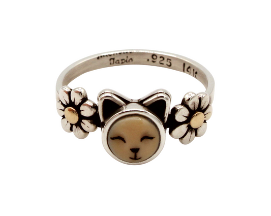 Kitten in Flowers Ring-Jewelry-Michelle Tapia-Sorrel Sky Gallery