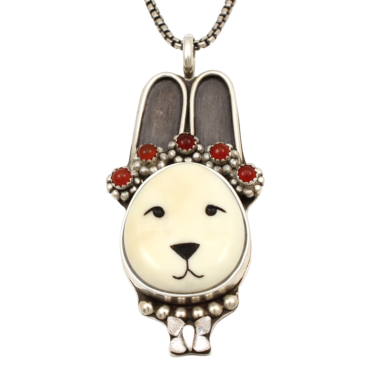 Large Bunny Pendant-Jewelry-Michelle Tapia-Sorrel Sky Gallery