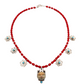 Large Cat Necklace with Bamboo Coral Beads-Jewelry-Michelle Tapia-Sorrel Sky Gallery