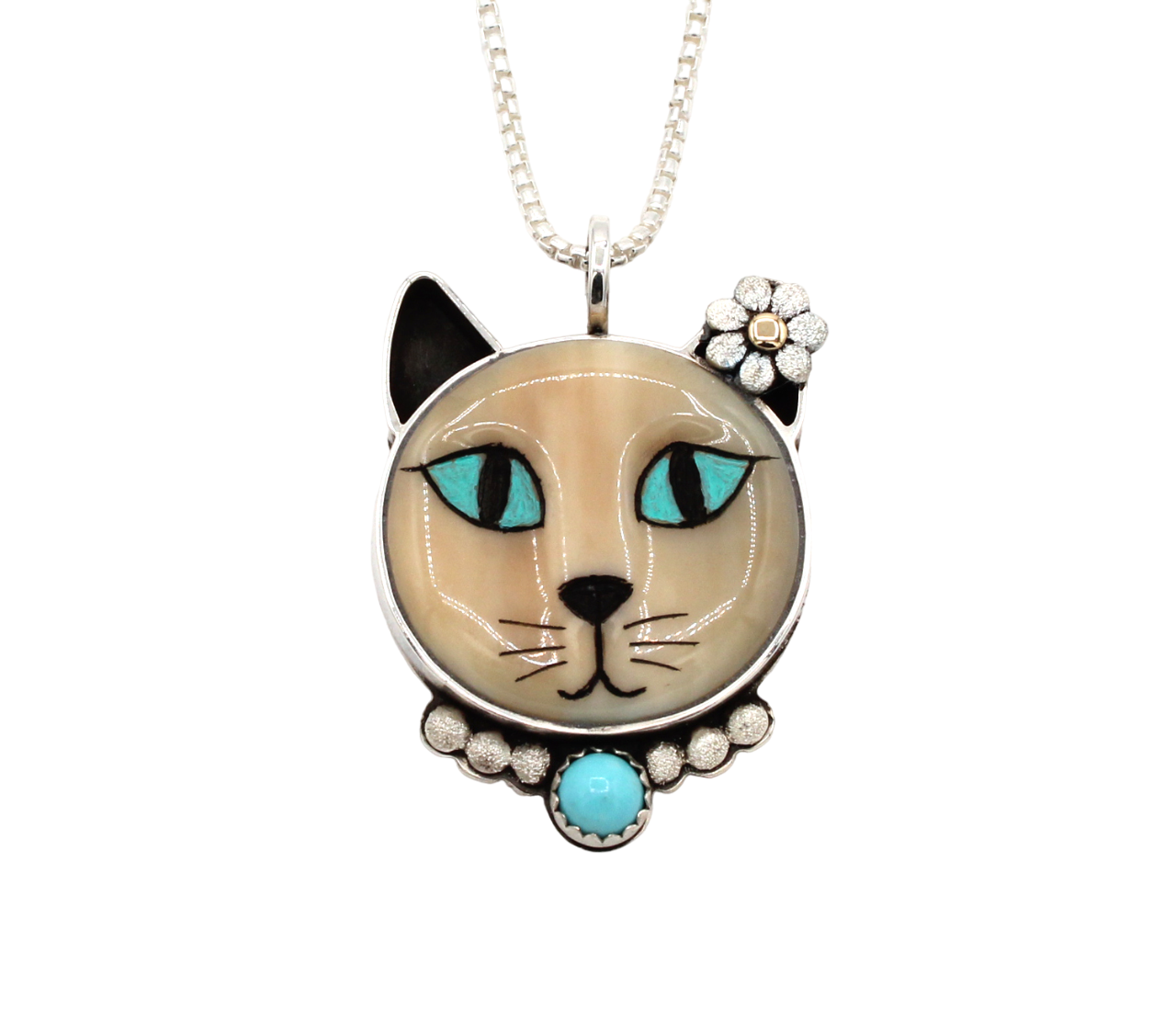 Large Cat Pendant-Jewelry-Michelle Tapia-Sorrel Sky Gallery