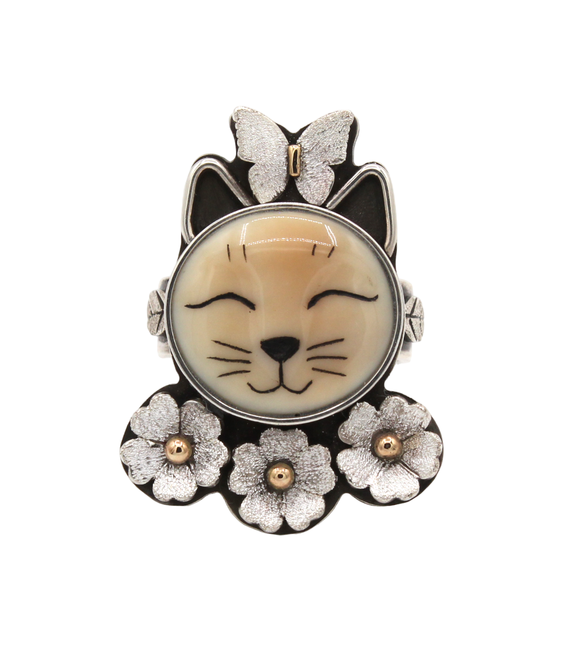 Medium Cat in Garden Ring-Jewelry-Michelle Tapia-Sorrel Sky Gallery