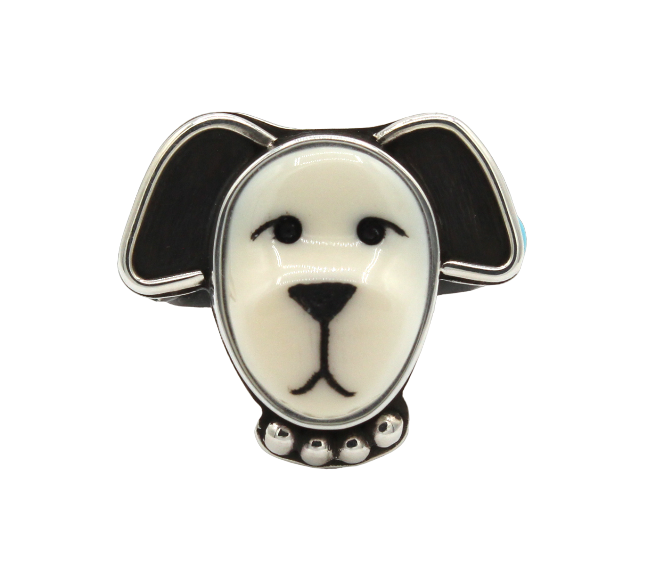 Medium Dog with Collar Ring-Jewelry-Michelle Tapia-Sorrel Sky Gallery