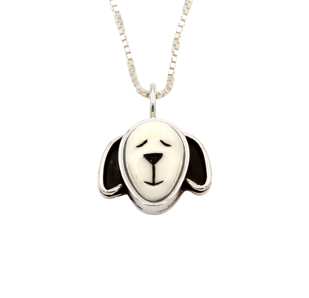 Sleeping Floppy Dog Pendant-Jewelry-Michelle Tapia-Sorrel Sky Gallery