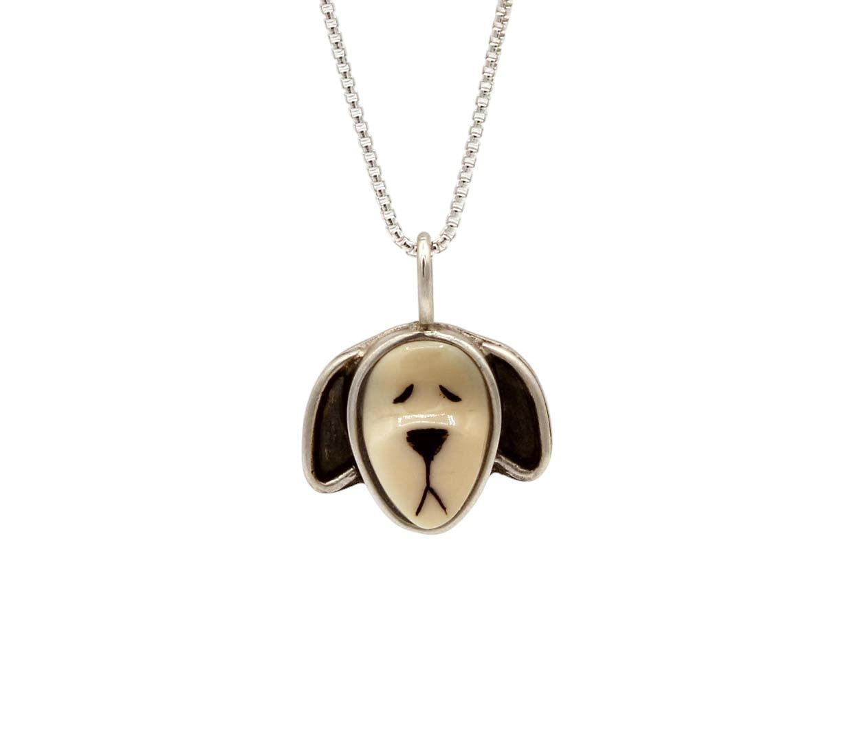 Sleeping Floppy Dog Pendant-Jewelry-Michelle Tapia-Sorrel Sky Gallery