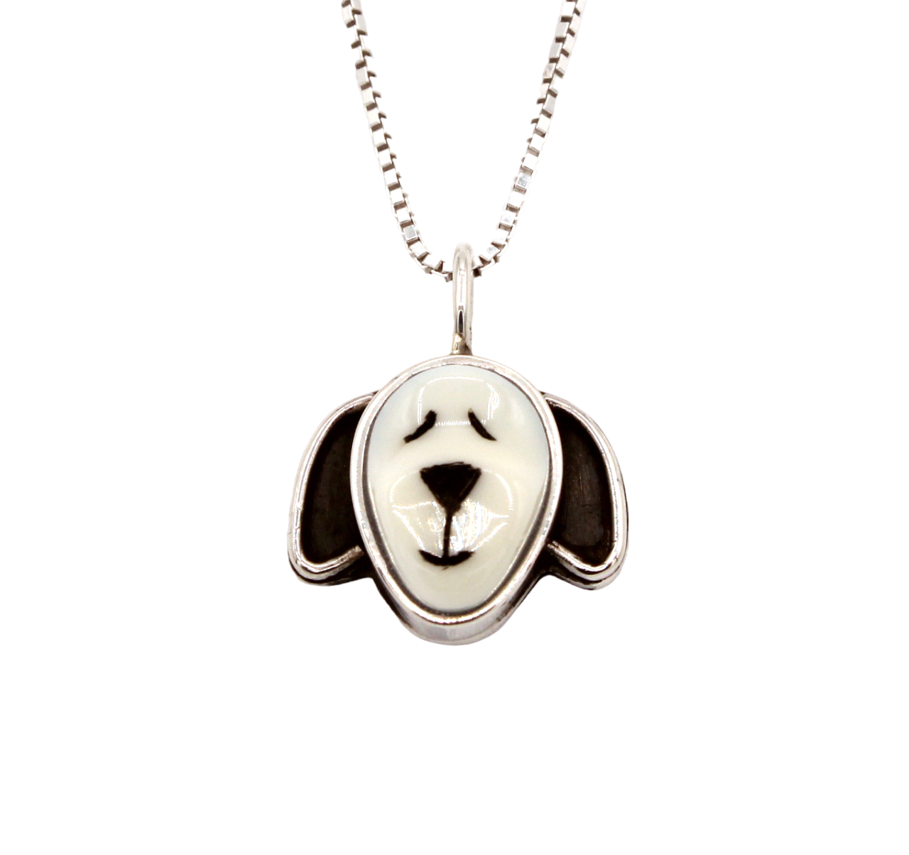 Sleeping Floppy Dog Pendant-Jewelry-Michelle Tapia-Sorrel Sky Gallery