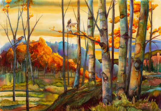 Kestrel's Domain-Painting-Nancy Dunlop Cawdrey-Sorrel Sky Gallery