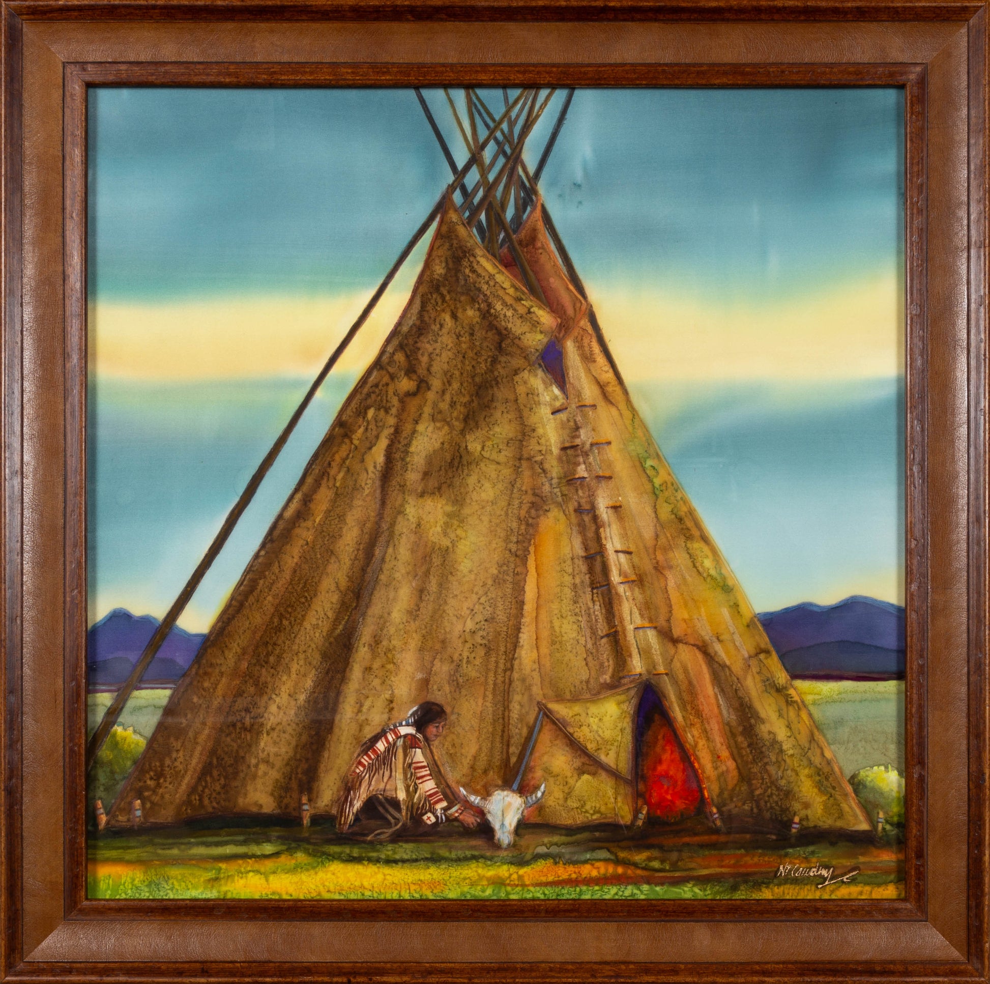 Lakota Prayer-Painting-Nancy Dunlop Cawdrey-Sorrel Sky Gallery