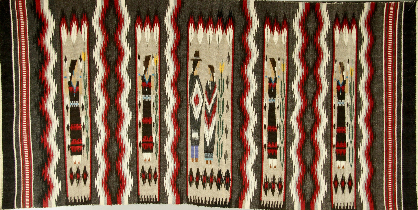 23" x 46" Burnham-Weaving-Navajo Weaving-Sorrel Sky Gallery