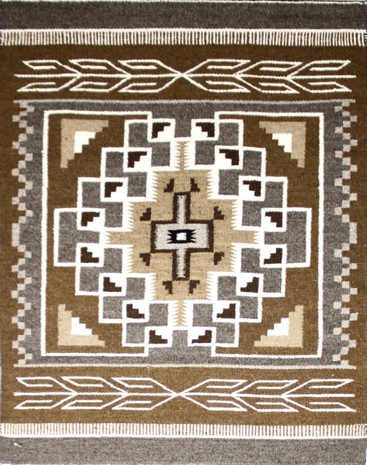 Burnham 25" x 31"-Weaving-Navajo Weaving-Sorrel Sky Gallery