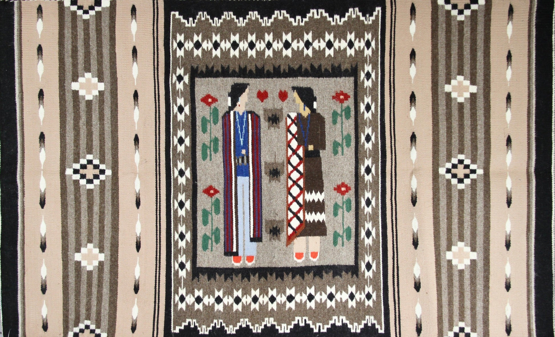 Burnham Style Weaving - Ursula Begay-Weaving-Navajo Weaving-Sorrel Sky Gallery