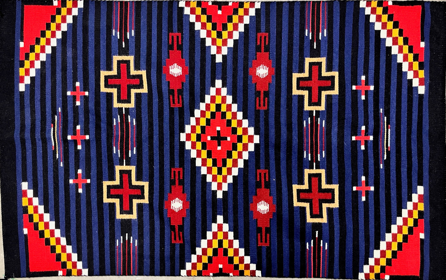 Revival Blanket 73" x 46"-Weaving-Navajo Weaving-Sorrel Sky Gallery