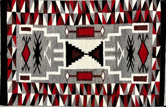 Storm 60" x 39"-Weaving-Navajo Weaving-Sorrel Sky Gallery