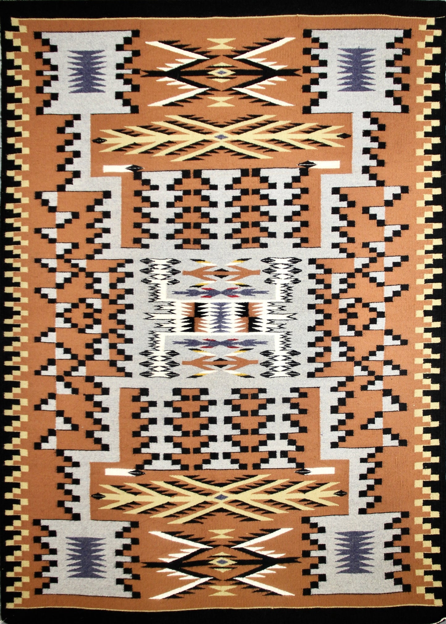 Storm Pattern 39.5" x 56"-Weaving-Navajo Weaving-Sorrel Sky Gallery