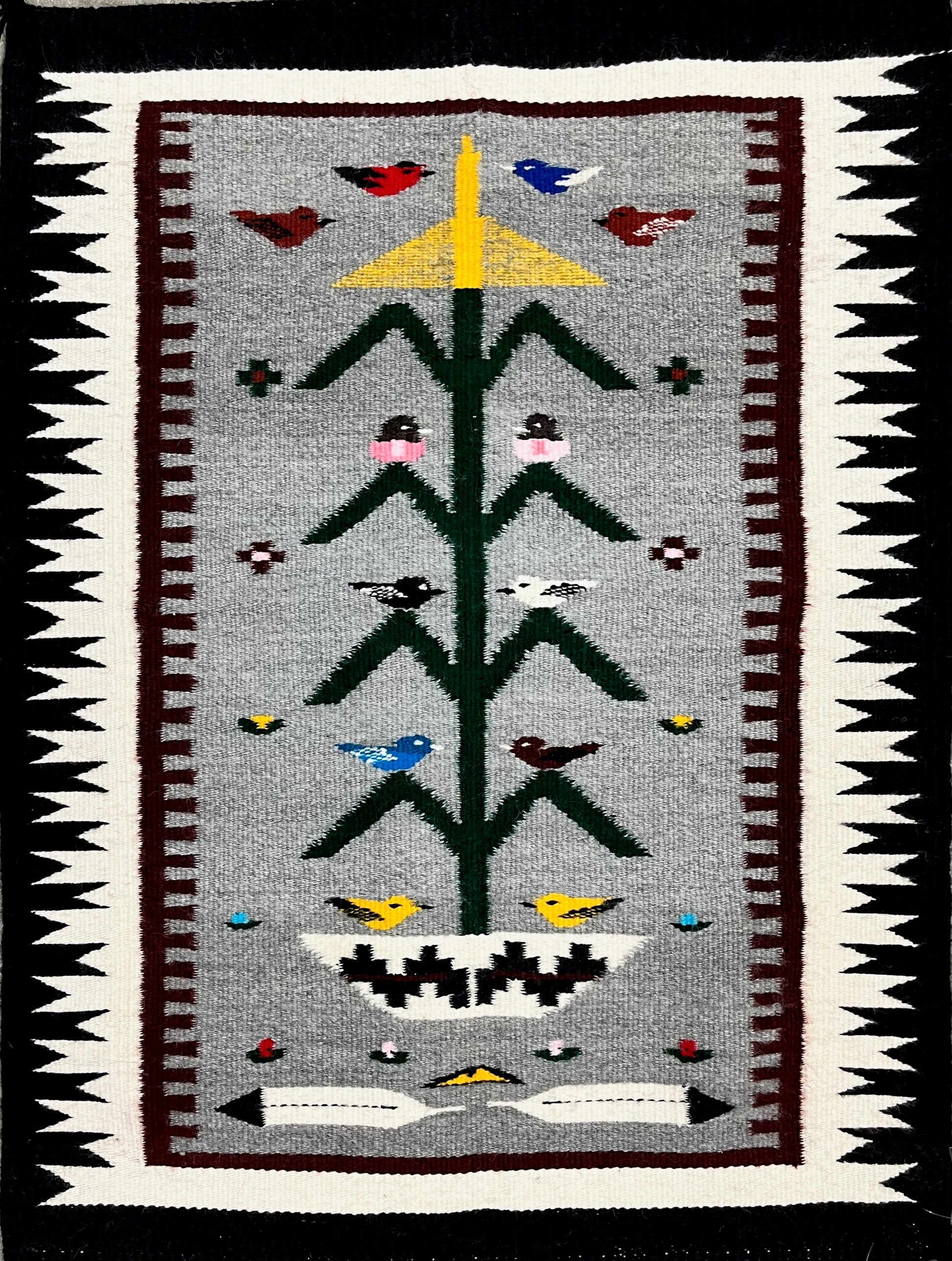 Tree of Life. 27" x 35.5"-Weaving-Navajo Weaving-Sorrel Sky Gallery