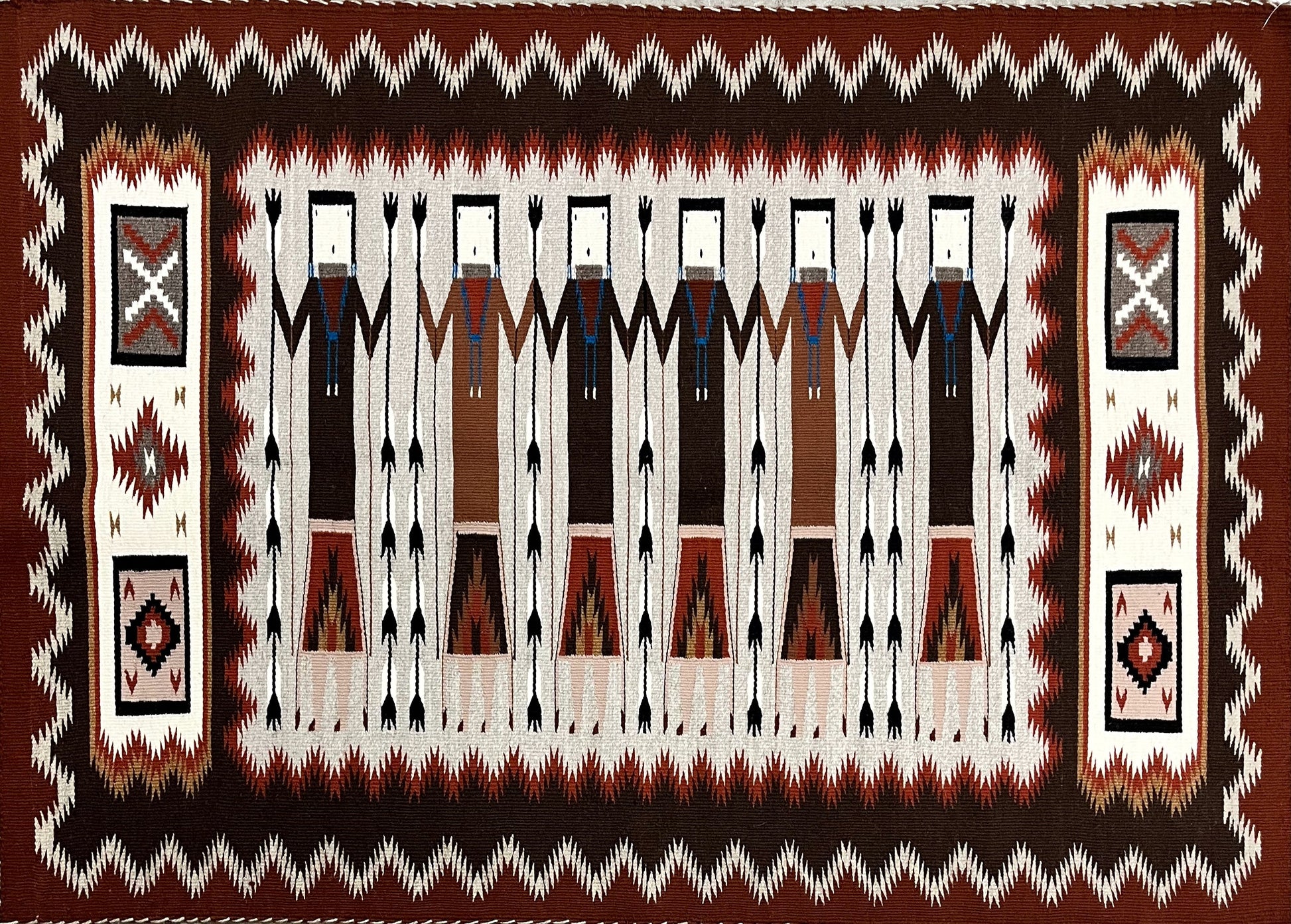 Yei. 46.5" x 33"-Weaving-Navajo Weaving-Sorrel Sky Gallery