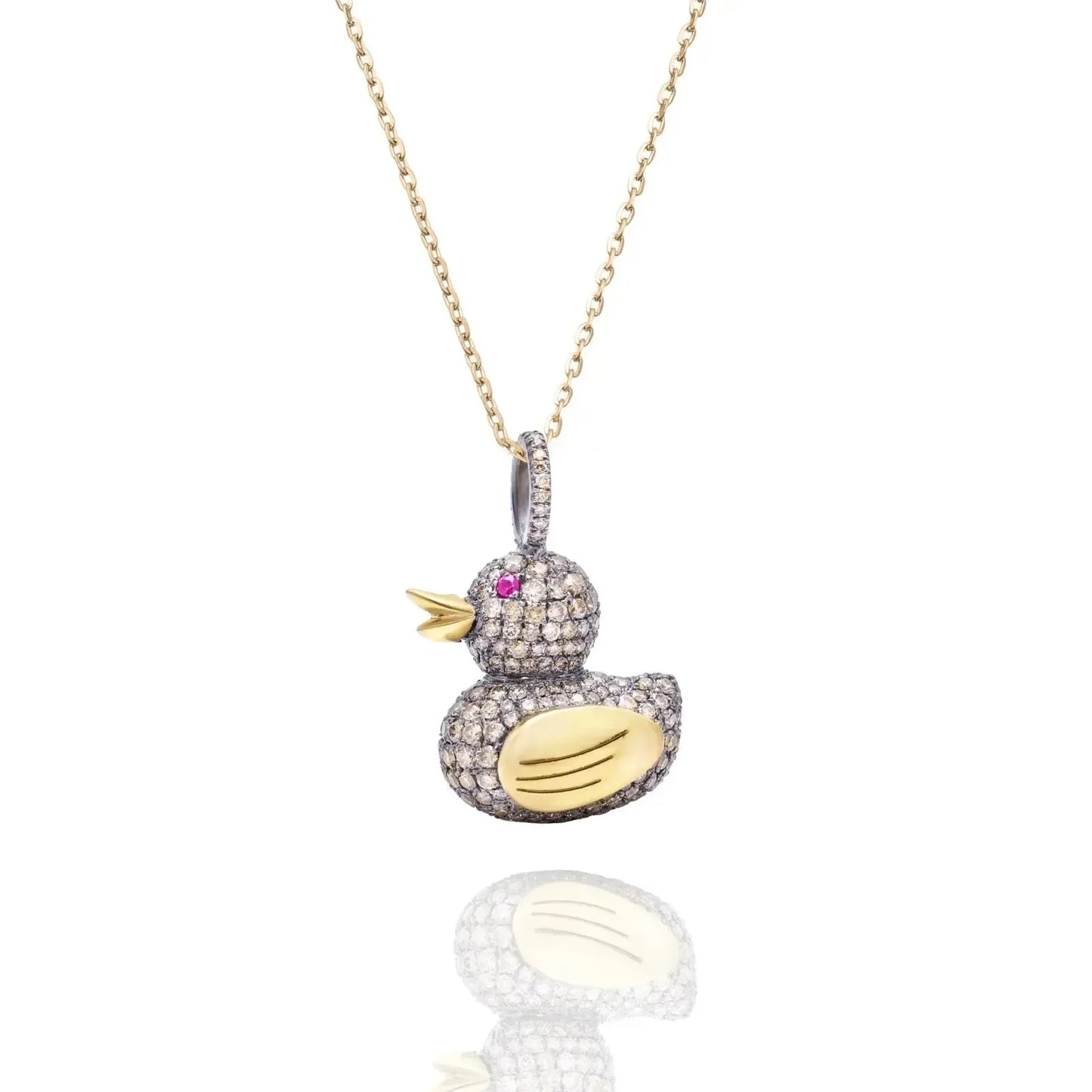 Bubbles the Ducky Pendant-Jewelry-Nayla Shami-Sorrel Sky Gallery