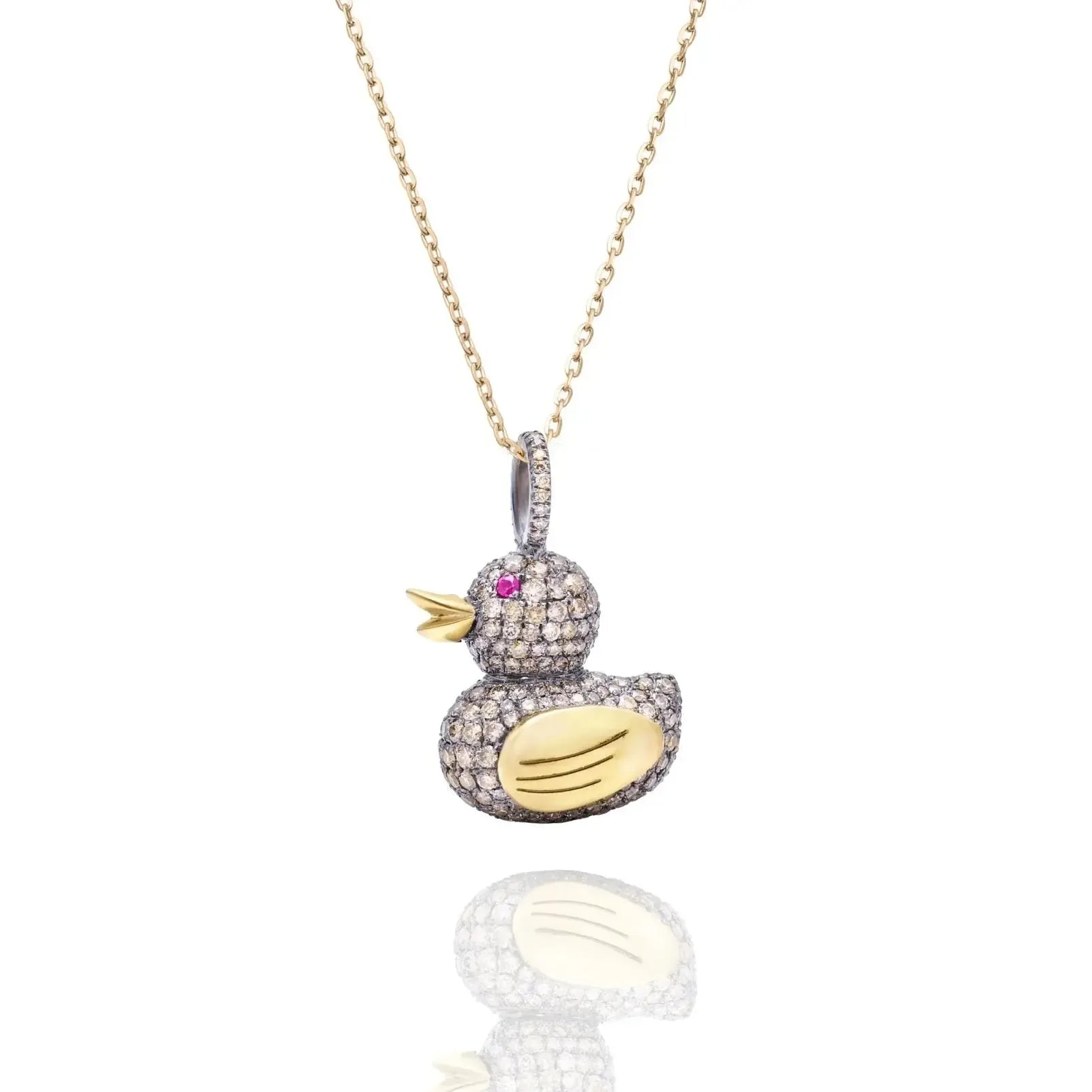 Bubbles the Ducky Pendant-Jewelry-Nayla Shami-Sorrel Sky Gallery