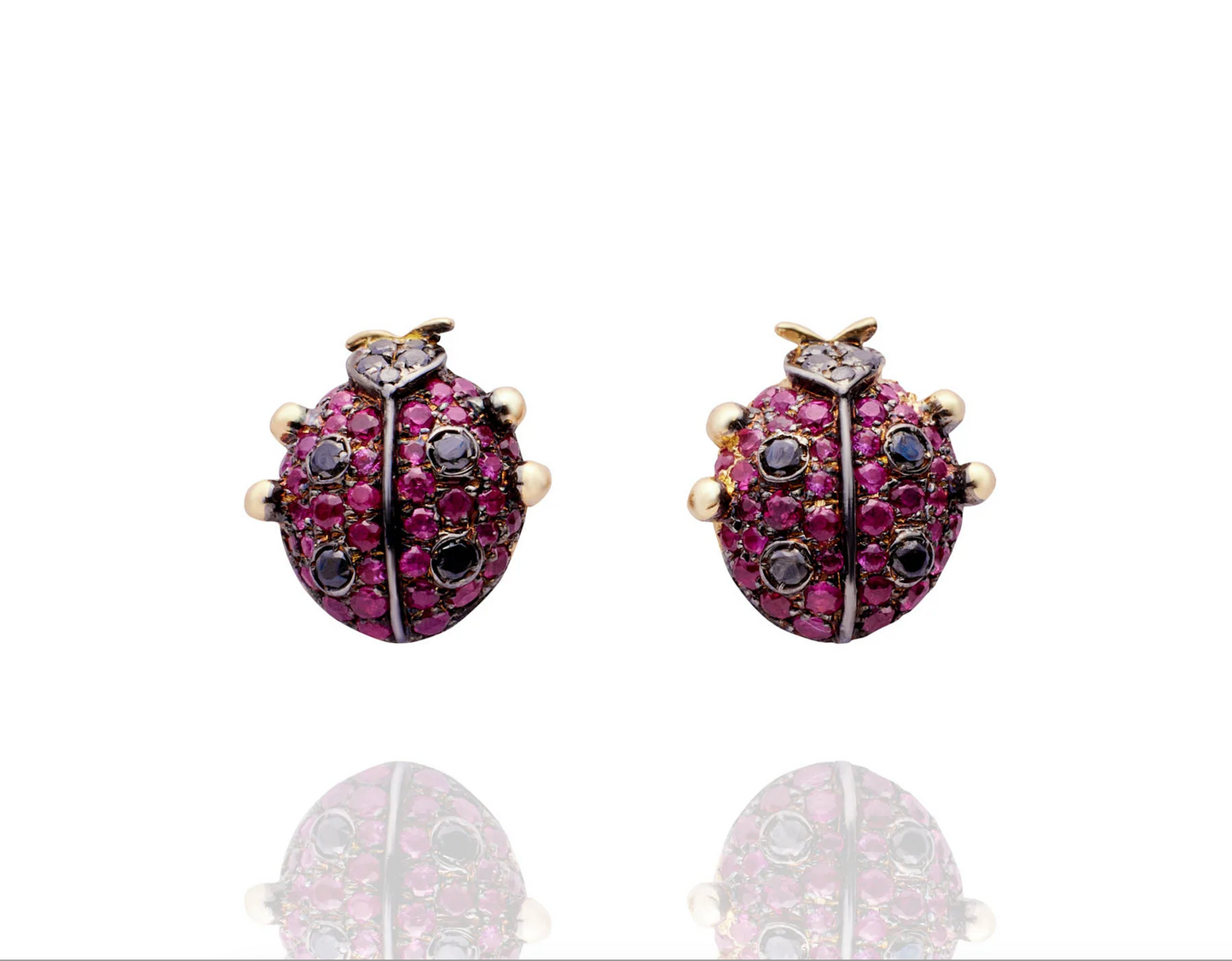 Ladybug Stud Earrings-Jewelry-Nayla Shami-Sorrel Sky Gallery
