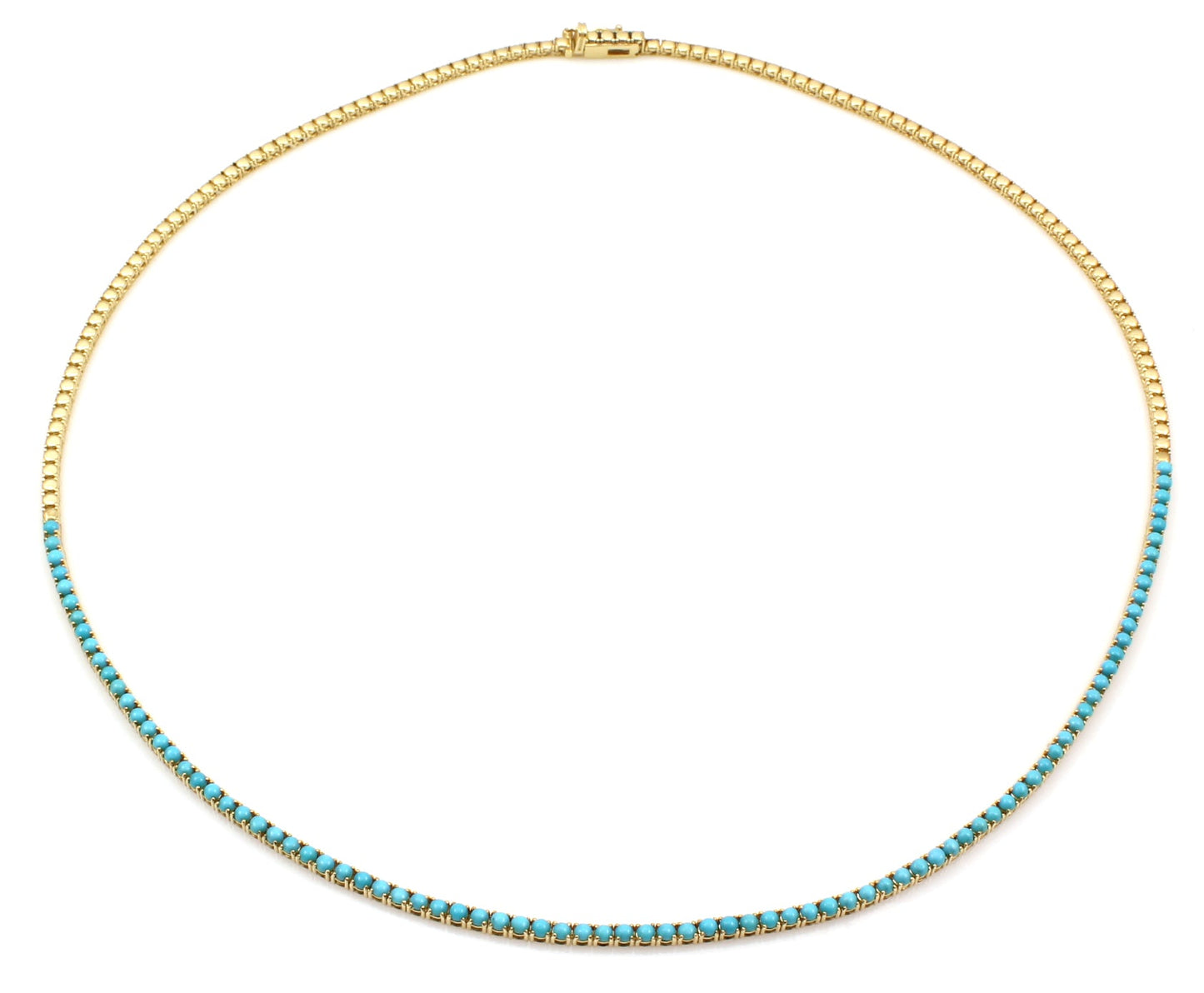 Sleeping Beauty Tennis Necklace-Jewelry-Nayla Shami-Sorrel Sky Gallery