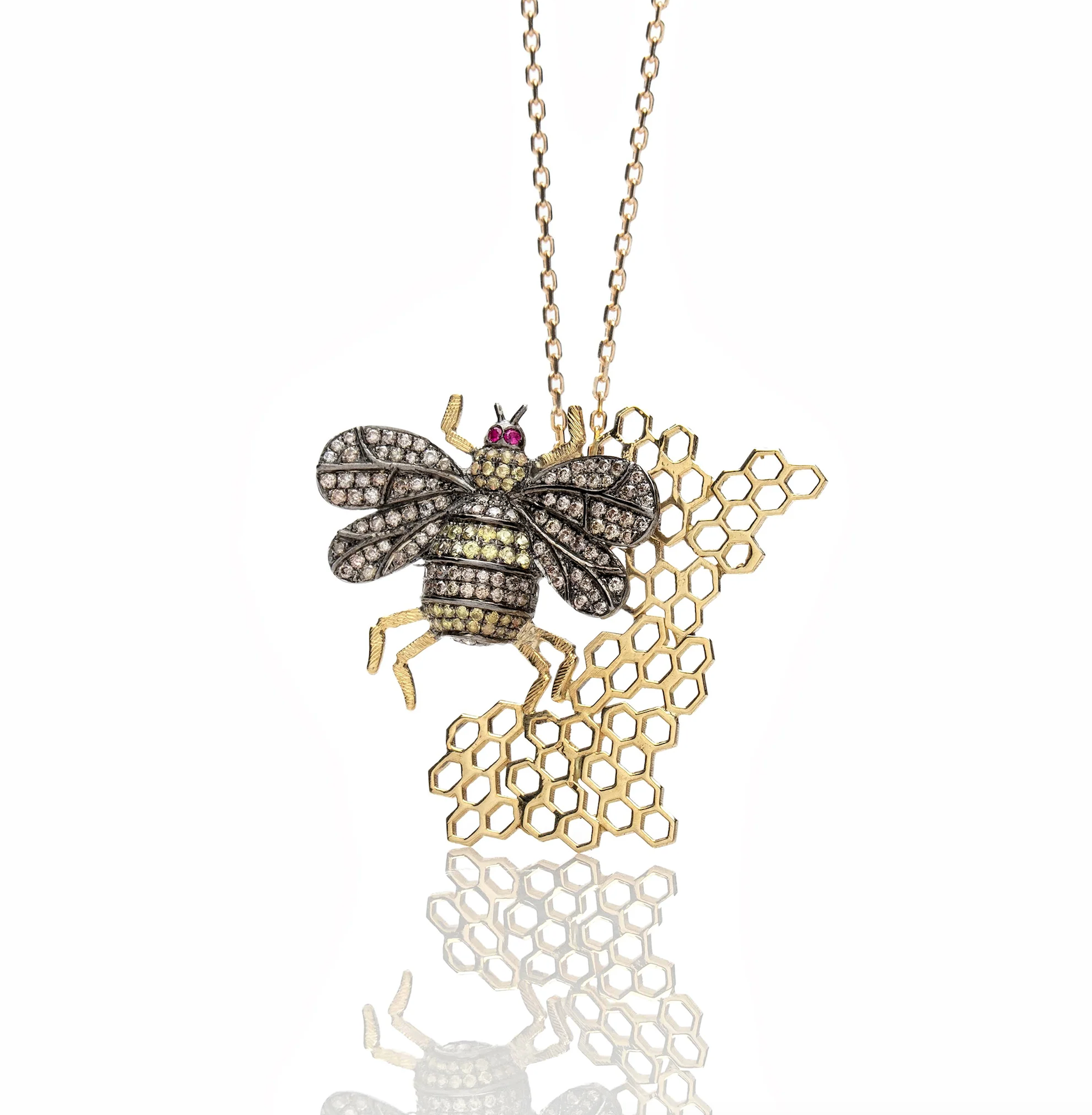 The Bee Necklace-Jewelry-Nayla Shami-Sorrel Sky Gallery