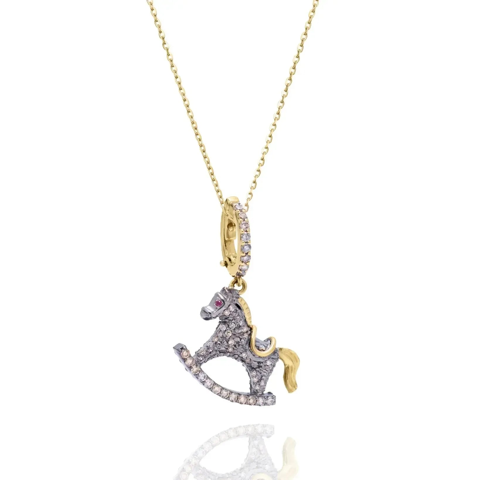 Toffee The Rocking Horse Pendant-Jewelry-Nayla Shami-Sorrel Sky Gallery