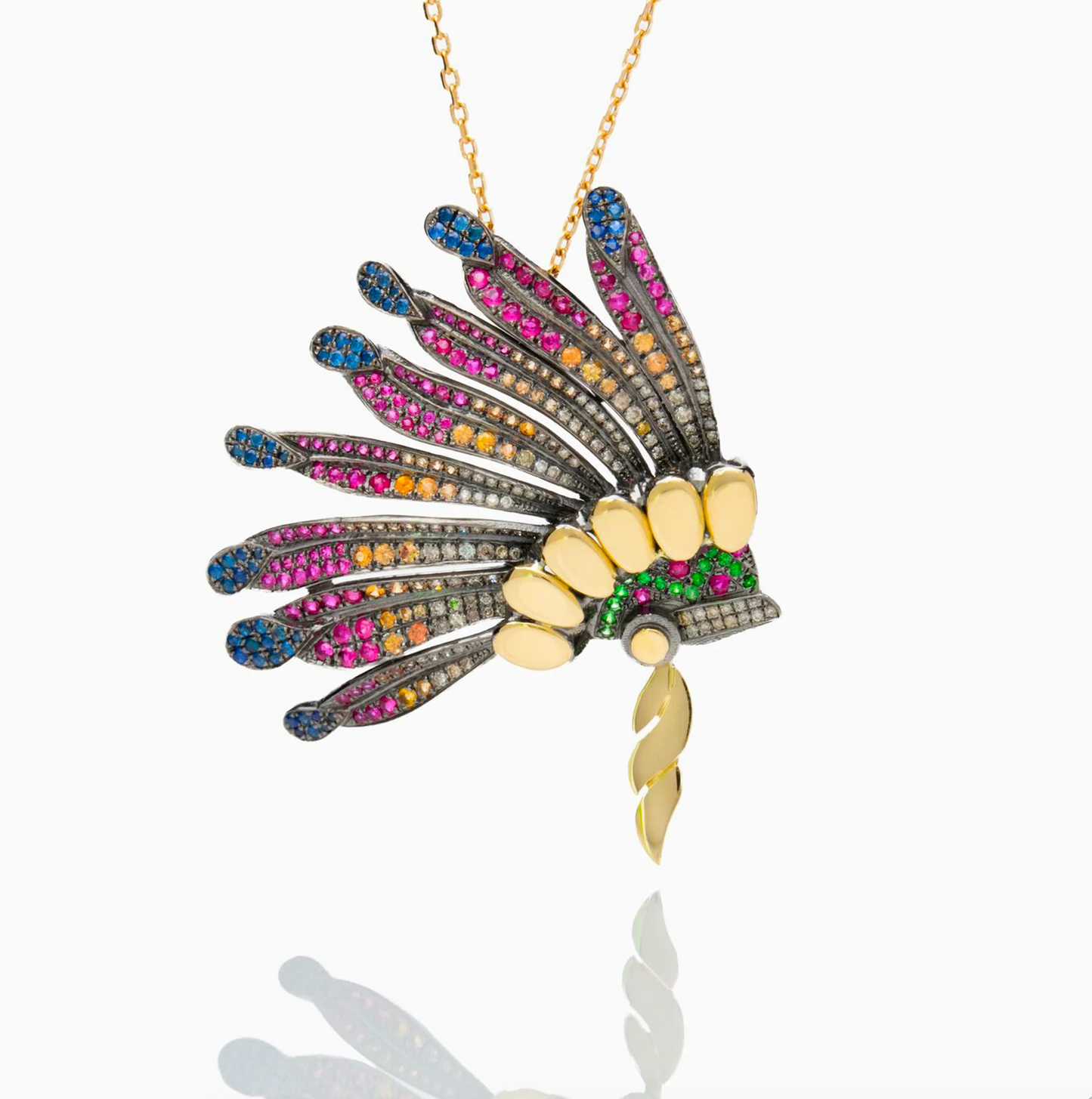 War Bonnet Necklace-Jewelry-Nayla Shami-Sorrel Sky Gallery