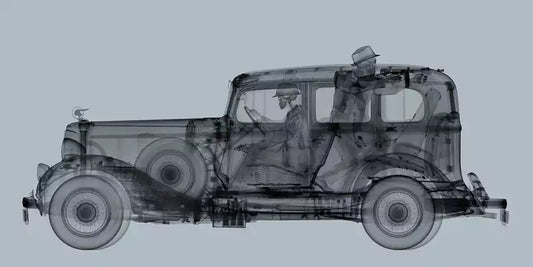 1930’s Pontiac with Gangsters - Grey-Photographic Print-Nick Veasey-Sorrel Sky Gallery