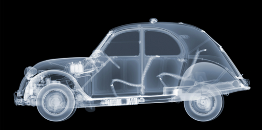 1957 Citroen 2CV AZ-Photographic Print-Nick Veasey-Sorrel Sky Gallery