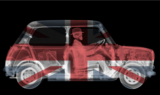 1970 Union Jack Mini Driver-Photographic Print-Nick Veasey-Sorrel Sky Gallery