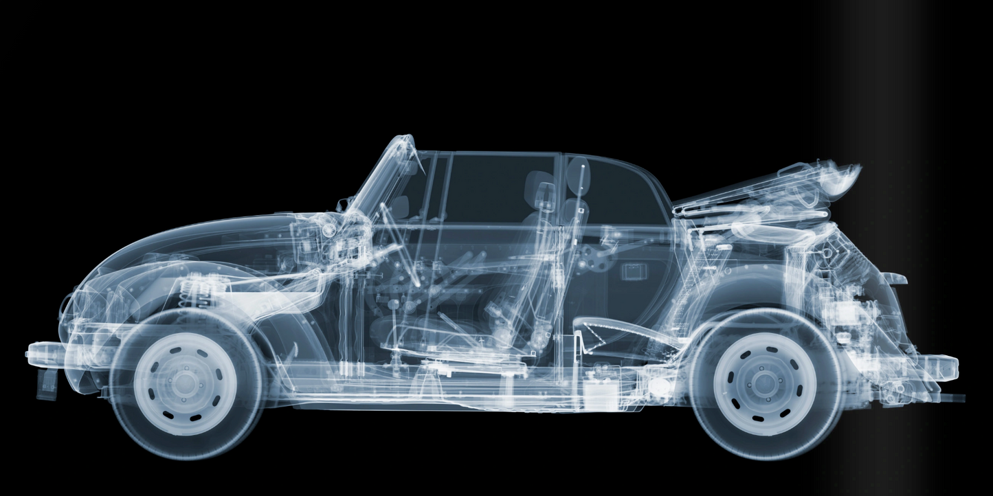 1972 VW Beetle Cabriolet-Photographic Print-Nick Veasey-Sorrel Sky Gallery