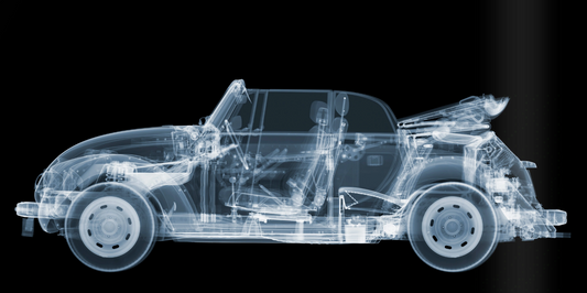 1972 VW Beetle Cabriolet-Photographic Print-Nick Veasey-Sorrel Sky Gallery