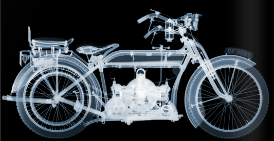 Douglas Motorcycle-Photographic Print-Nick Veasey-Sorrel Sky Gallery