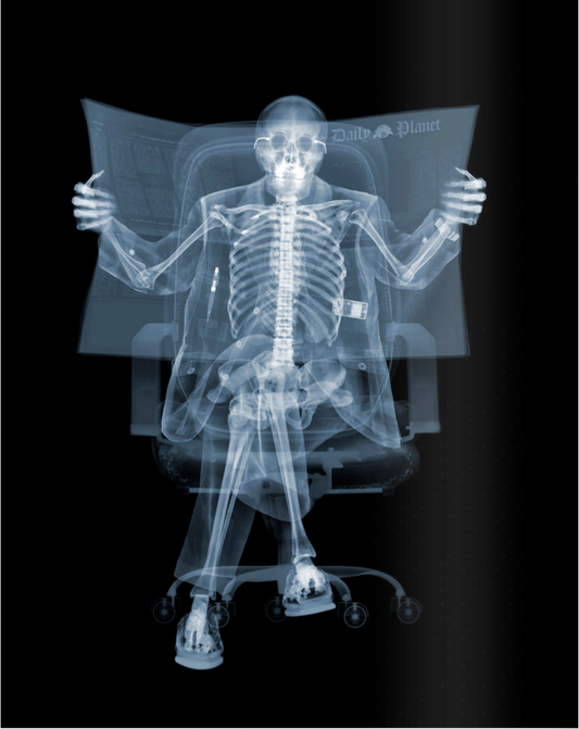 Newspaper Man-Photographic Print-Nick Veasey-Sorrel Sky Gallery