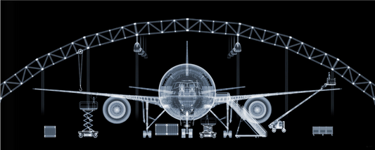 Plane in Hanger-Photographic Print-Nick Veasey-Sorrel Sky Gallery