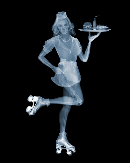 Roller Waitress-Photographic Print-Nick Veasey-Sorrel Sky Gallery