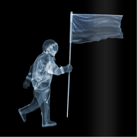 Say Hello, Wave Goodbye (Flag)-Photographic Print-Nick Veasey-Sorrel Sky Gallery
