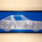 Silver Porsche 911 on Blue-Photographic Print-Nick Veasey-Sorrel Sky Gallery