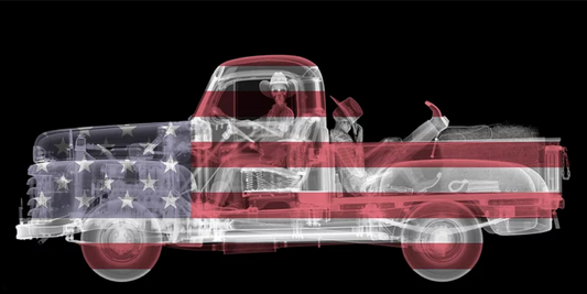 Stars & Stripes Mercury Cowboys-Photographic Print-Nick Veasey-Sorrel Sky Gallery