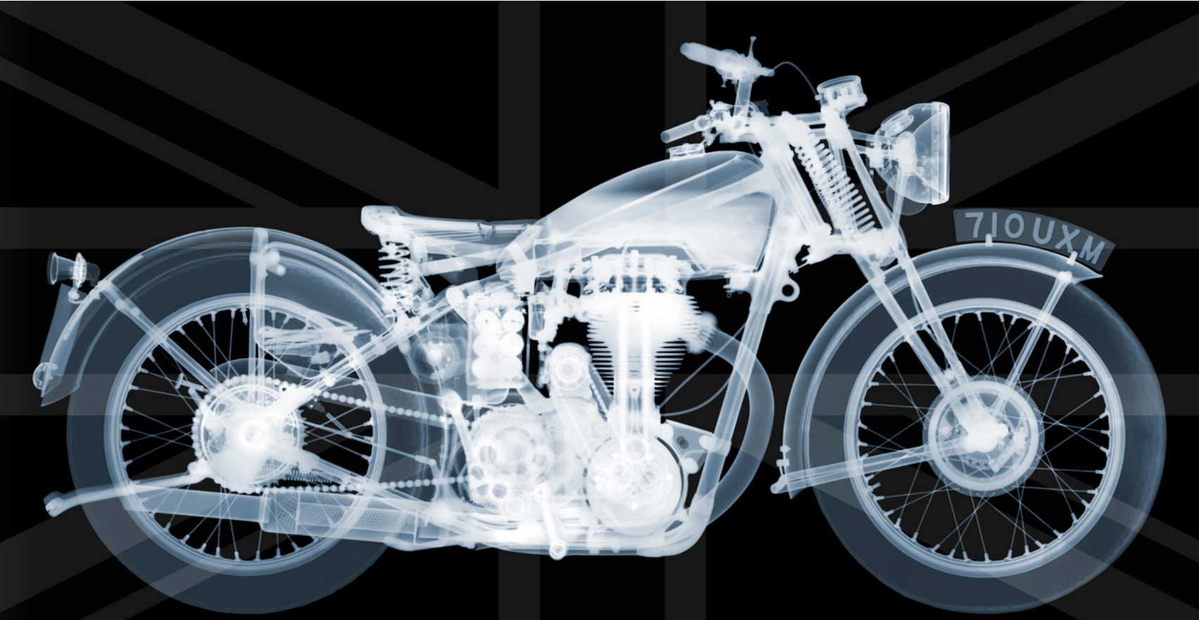 Union Jack Matchless-Photographic Print-Nick Veasey-Sorrel Sky Gallery