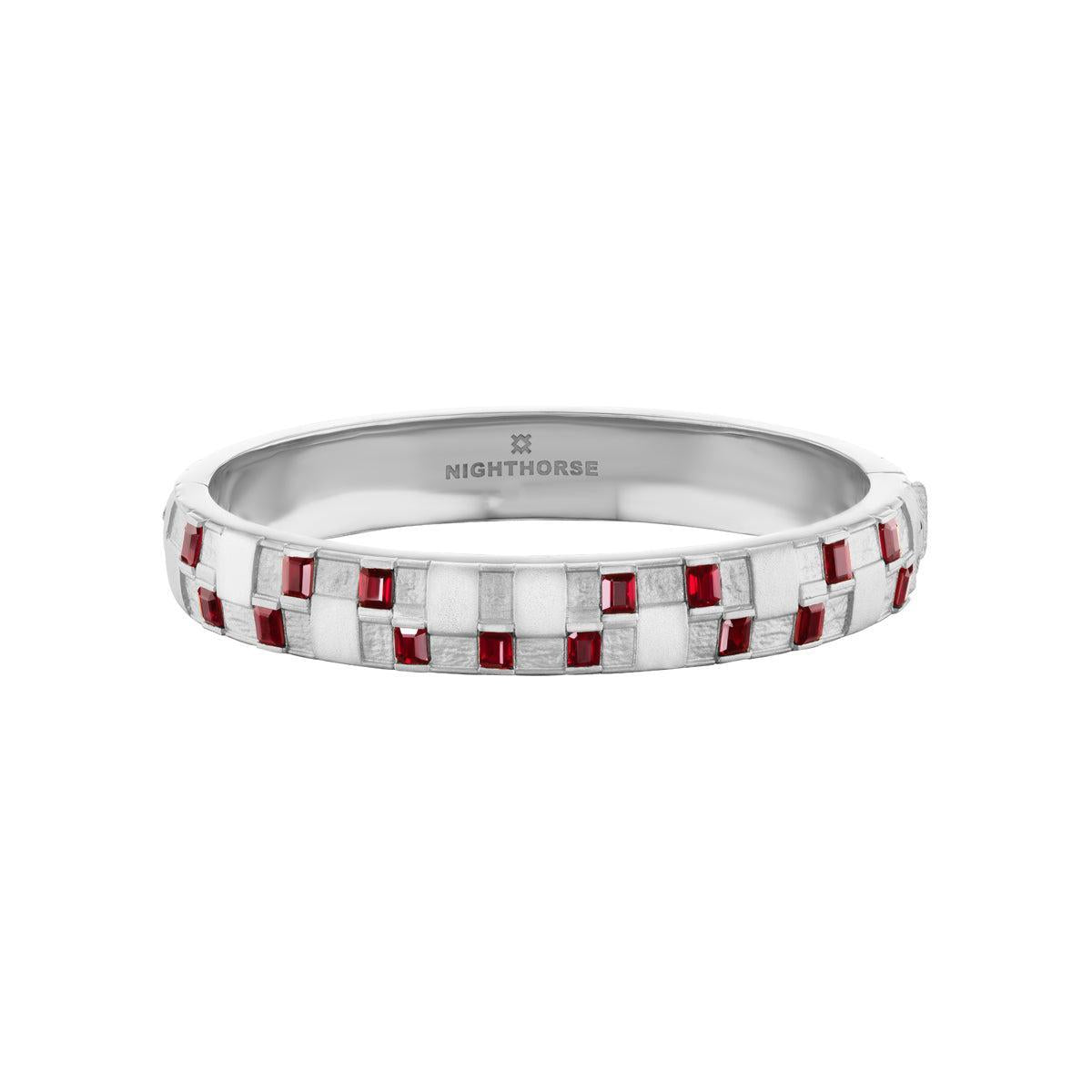 Basketweave Bracelet (Colored Stones)