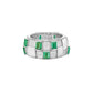 Basketweave Ring (Emeralds)-Jewelry-Nighthorse-Sorrel Sky Gallery