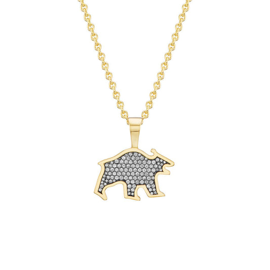 Bear Pendant (Diamonds)-Jewelry-Nighthorse-Sorrel Sky Gallery