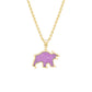 Bear Pendant (Pink Sapphires)-Jewelry-Nighthorse-Sorrel Sky Gallery