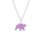 Bear Pendant (Pink Sapphires)-Jewelry-Nighthorse-Sorrel Sky Gallery