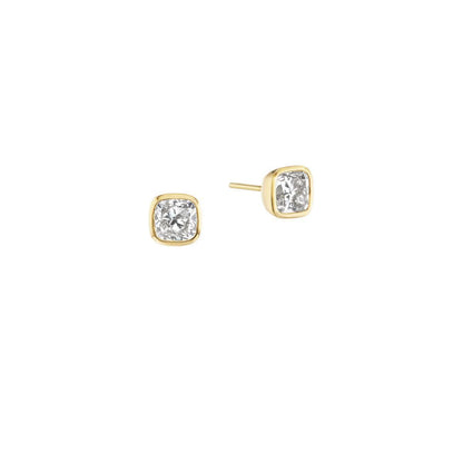 Diamond Studs (Cushion)-Jewelry-Nighthorse-Sorrel Sky Gallery