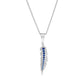 Feather Pendant (Blue Sapphires)-Jewelry-Nighthorse-Sorrel Sky Gallery