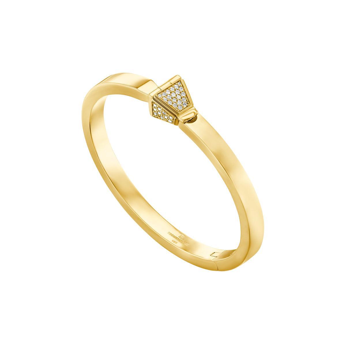 Horseshoe Nail Diamond Pave Bracelet